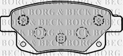 BORG & BECK bbp1966 -  Комплект тормозных колодок, дисковый тормоз